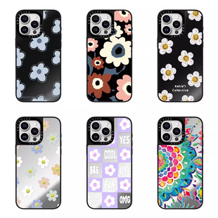 C家 联名高级感笑脸邹菊花朵MagSafe磁吸苹果16pro适用iPhone17ProMax手机壳创意潮牌15plus防摔14保护套13女
