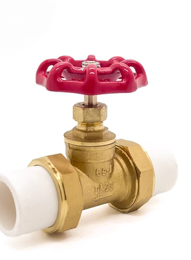 热熔PPR双活接铜截止阀PE水截门开关4分6分自来水管闸阀开关配件