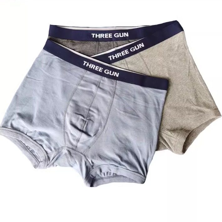 三枪内裤男夏季纯棉四角裤薄款透气大码罗纹中高腰全棉平角裤短裤,女士内衣/男士内衣/家居服,男平角内裤,淘宝优惠券,粉丝福利购,淘宝优惠卷