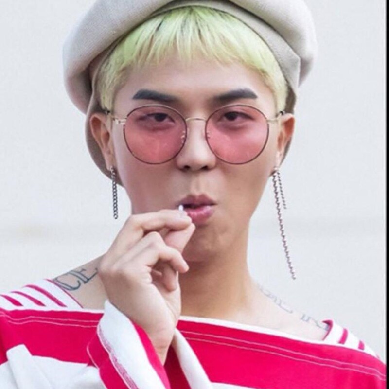 MINO宋闵浩同款圆珠耳钉耳链女 韩国长款豆豆流苏耳环ins耳线潮男