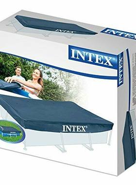 intex游泳池盖子盖布支架水池