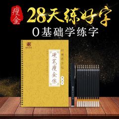 瘦金体字帖成人行楷凹槽练字帖练字本楷书高中生初中生硬笔书法