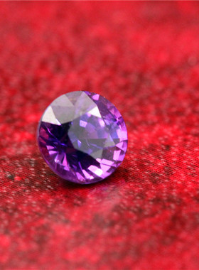 天然1.02ct无烧vivid purple浓紫色蓝宝石