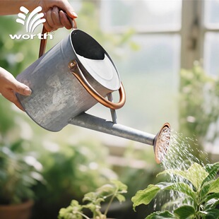 沃施worth洒水壶浇水壶仿复古大号浇花壶园艺绿植家用出口品质