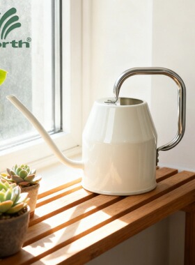 沃施worth洒水壶浇水壶长嘴壶北欧宜家风不锈钢把手花园浇花壶