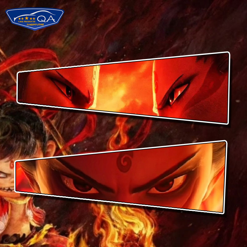 哪吒2魔童闹动漫海反光车贴电动摩托车身贴后窗玻璃装饰贴