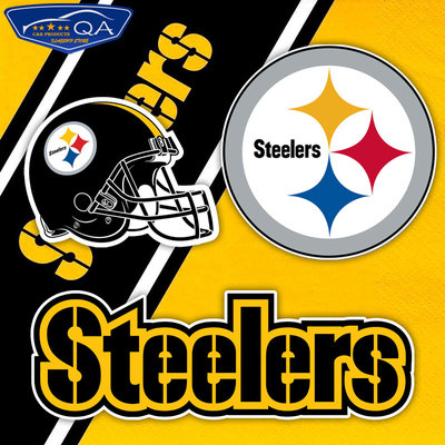 美职橄榄球Steelers匹兹堡钢人队反光车贴电动摩托车身窗玻璃装饰