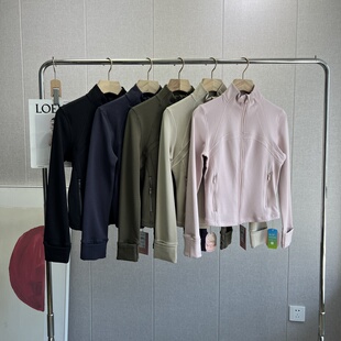 敲显瘦瑜伽外套修身 黑科技发热 运动上衣秋 立体剪裁 加拿大单