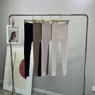 山羊绒 秋冬季 桑蚕丝 显瘦保暖女士秋裤 中腰修身 巨巨舒适