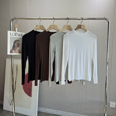 外D好货 舒适零负担 羊绒轻薄亲肤微透圆领大弹力打底衫