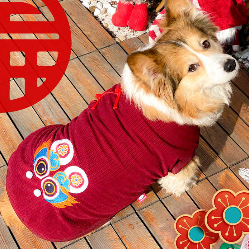 宠物衣服可爱柯基犬柴犬泰迪比熊网红过年衣服狗狗冬季棉衣新年服,宠物/宠物食品及用品,狗宠物服装/雨衣,淘宝优惠券,粉丝福利购,淘宝优惠卷