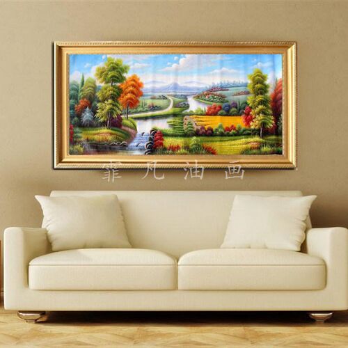 『霏凡油画』画家直销纯手工绘制山水风景画作 FF-SS1-01