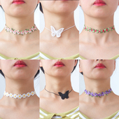 颈链女短款 choker锁骨链2025年新款 网红ins仙蝴蝶简约气质脖项圈