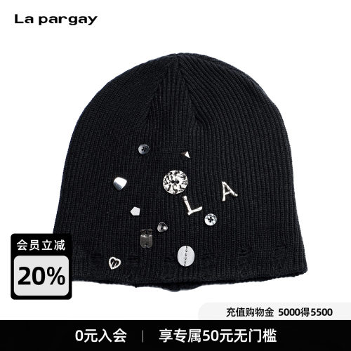 Lapargay金属破边冷帽保暖酷感