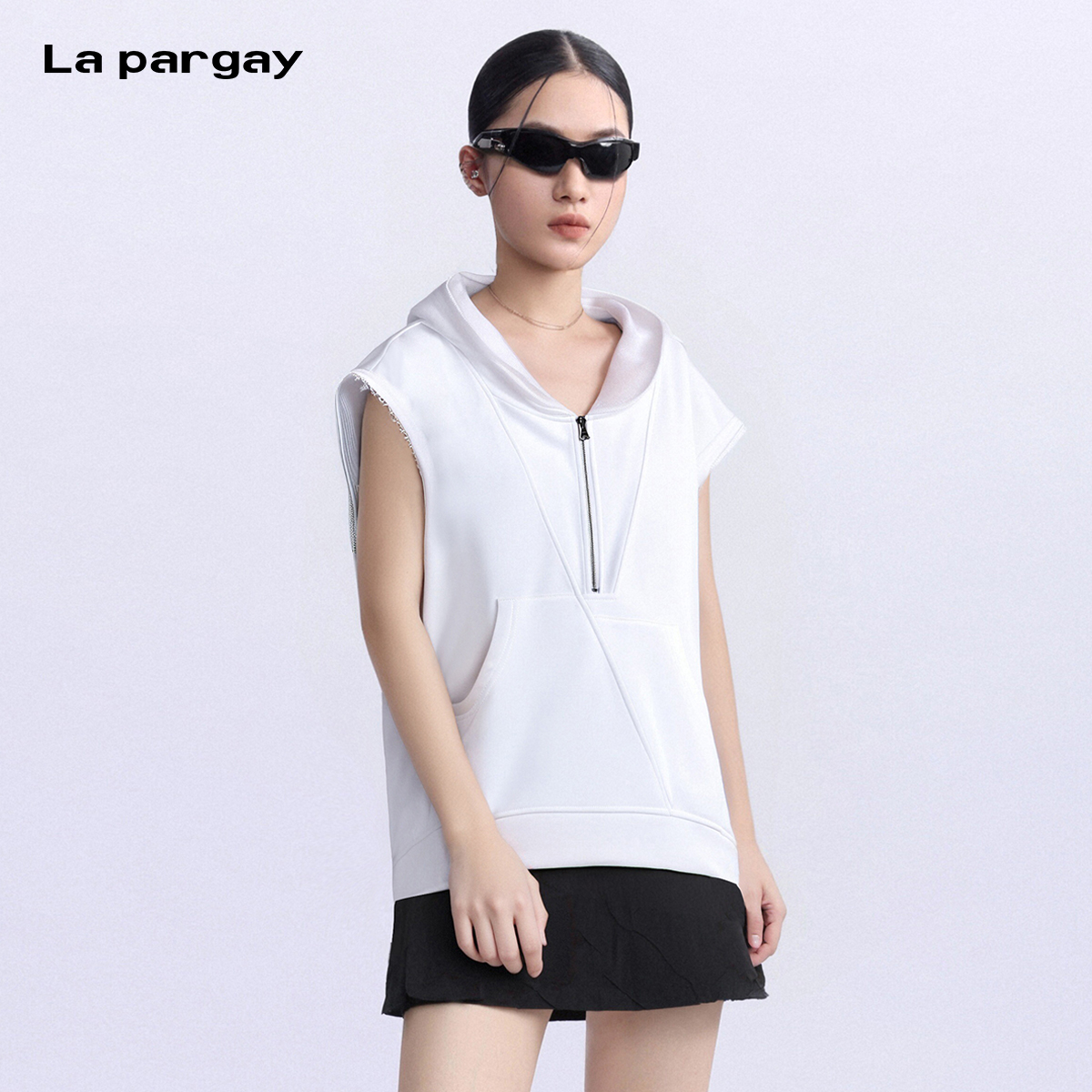 纯棉中性风廓形卫衣潮牌针织外套