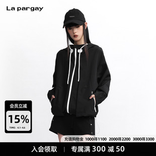 街头酷感 L75301222V 宽松廓形 撞色连帽冲锋衣 pargay 警戒