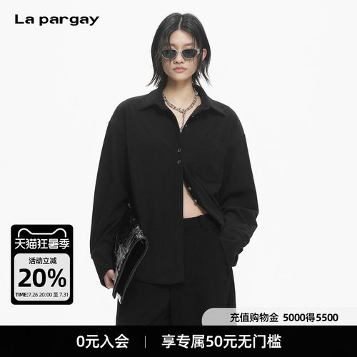 Lapargay 细条灯芯绒外套 复古简约  oversize L78101222C