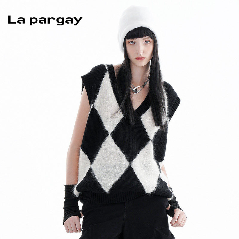 lapargayV领针织衫领券满减