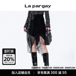 纳帕佳不规则主义穿搭半身裙甜酷半裙2026新款潮牌设计感网纱裙