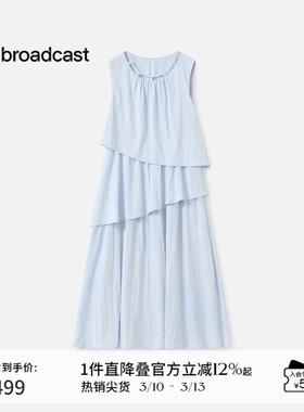 播度假风海边气质无袖连衣裙女秋季法式漂亮长裙DDS3LD5000