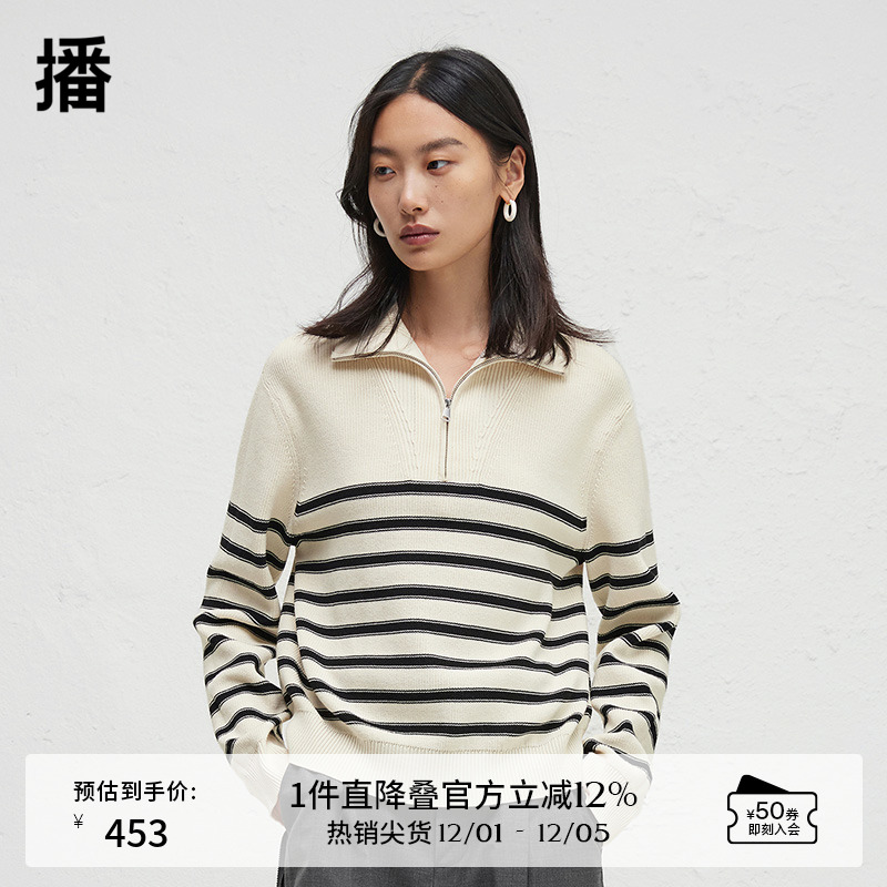 小海军翻领，平整顺滑金属拉链