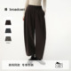 宽松休闲裤 BDS4KD3503 复古毛呢裤 女秋冬新款 羊毛 播倪妮同款