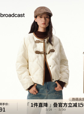 播小个子短款几何绗线羽绒服女冬季新中式保暖外套DDS4RD5277
