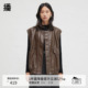 播商场同款 复古皮马甲女24春秋机能宽松无袖 外套BDR3MD3206