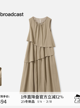 播度假风海边气质无袖连衣裙女秋季法式漂亮长裙DDS3LD5000