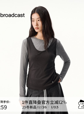 播黄色修身圆领T恤女秋冬显瘦气质长袖上衣DDS4YD5294