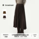 通勤裙子BDS4BD3807 中长款 播商场同款 时髦百褶半身裙秋冬新款