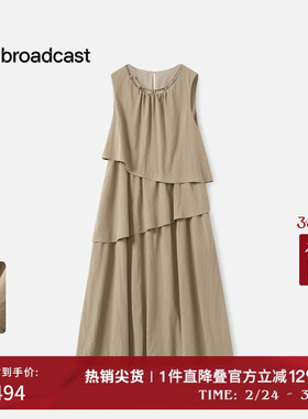 播度假风海边气质无袖连衣裙女秋季法式漂亮长裙DDS3LD5000