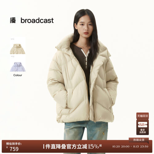 【90白鸭绒】播冬季龟背短款羽绒服女抗寒保暖外套DDS4RD5265