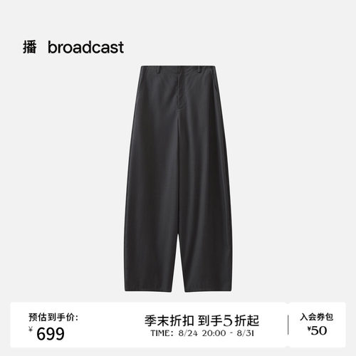 腰头双褶 斜插袋型