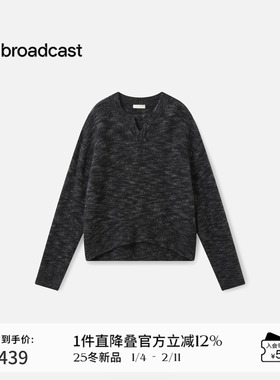 【羊毛】播商场同款松弛慵懒针织毛衣女25秋冬新款BDS4SD3763