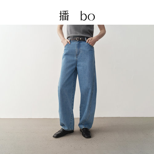 时尚简约宽边可系带腰头，YKK金属拉链