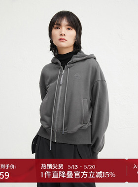 播商场同款小川浩史胶囊慵懒风美式24冬连帽领短外套女BDR4WD4035