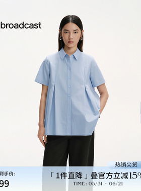 播春夏小众收腰衬衫女减龄航海系洋气短袖衬衣DDS2CD5117