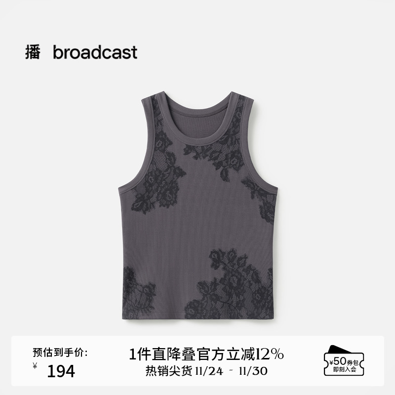 贴合颈部圆领，艺术抽象的莲叶镂空蕾丝图案