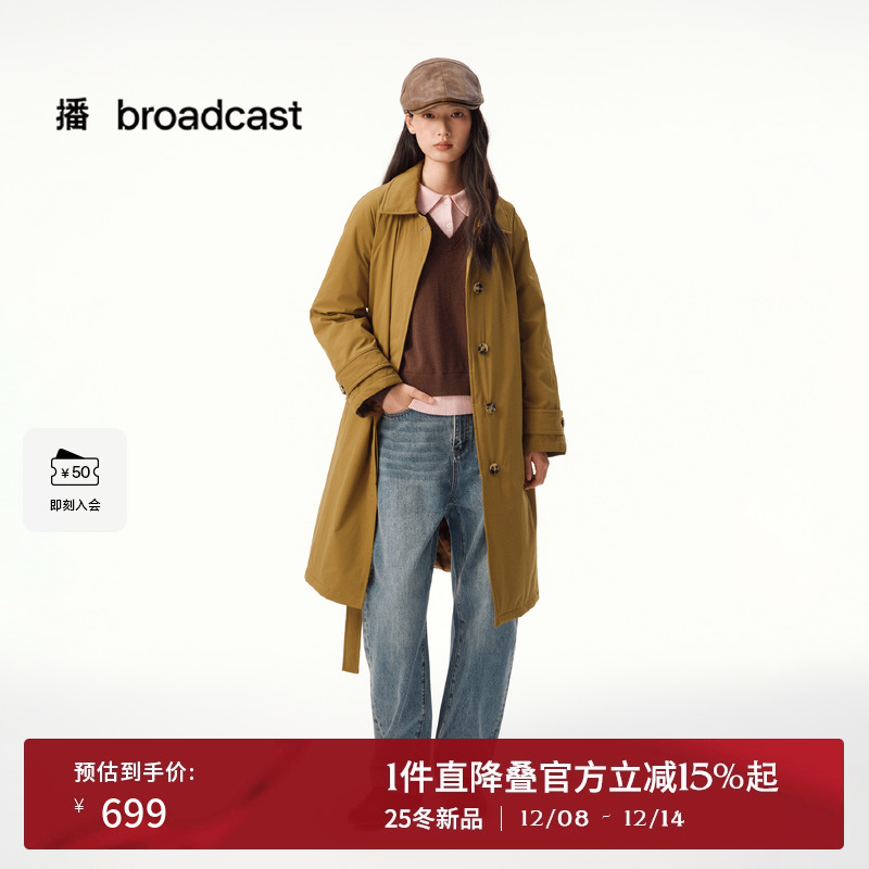 衬衫翻领中长款