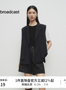 播商场同款轻职场通勤西装马甲女春秋新款气质上衣BDS1MD1174