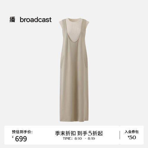 播26夏新品短袖连衣裙女休闲宽松通勤风裙子DDT2LD5645