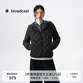 新款 轻薄连帽羽绒服女秋季 保暖外套BDS3RD3587 短款 播商场同款