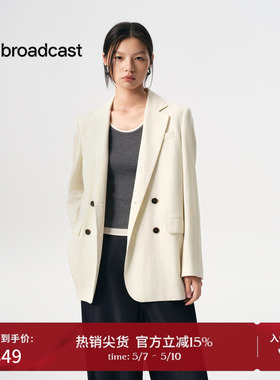 播商场同款通勤宽松西装女秋季新款休闲显瘦气质西服BDS3XD3073