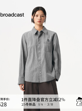 播商场同款休闲宽松松弛衬衫女25秋季新款慵懒上衣BDS3CD3346