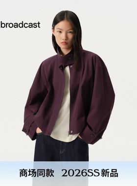 【天丝精梳棉】播商场同款摩登复古风短外套女26春新款BDT1WD1180