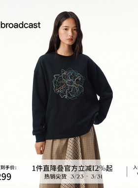 播休闲百搭韩系圆领卫衣女秋冬漂亮减龄上衣DDS4VD5292