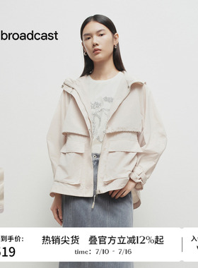 播商场同款连帽工装短外套女春秋新款户外穿搭上衣BDS1WD1162