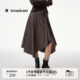 播不规则下摆半身裙女秋季 学院风复古裙子DDS4BD5101