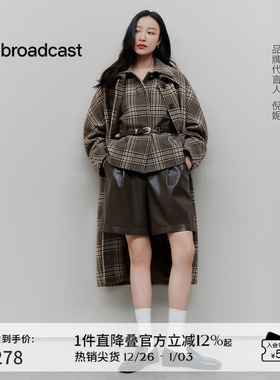 播商场同款倪妮同款皮裤女24冬新款机能休闲宽松短裤BDR4KD3907